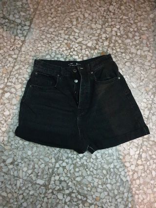 Shorts Pull&Bear negros, talla S