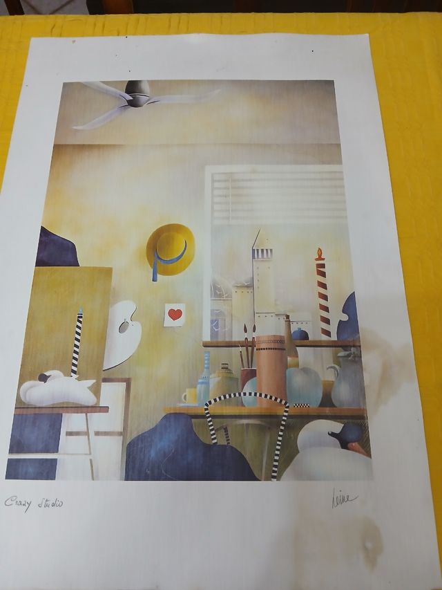 2 Stampe Leine firmate - Vintage