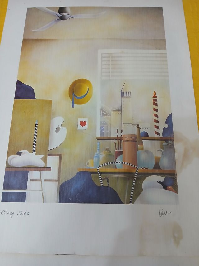 2 Stampe Leine firmate - Vintage