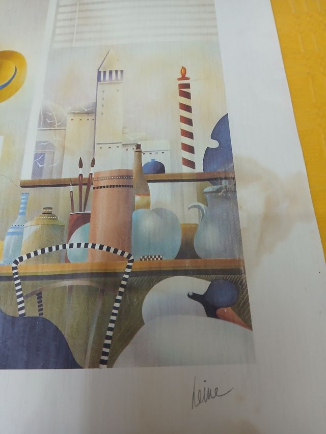 2 Stampe Leine firmate - Vintage