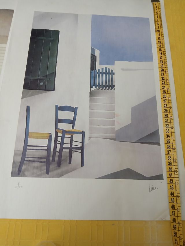 2 Stampe Leine firmate - Vintage