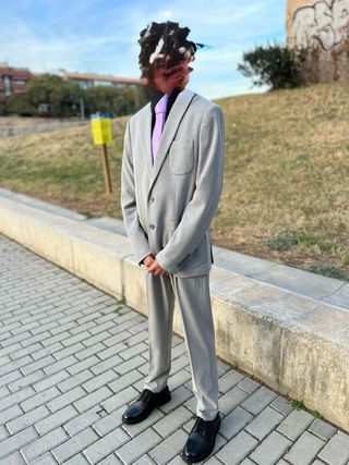 Traje gris niño - chaqueta y pantalón