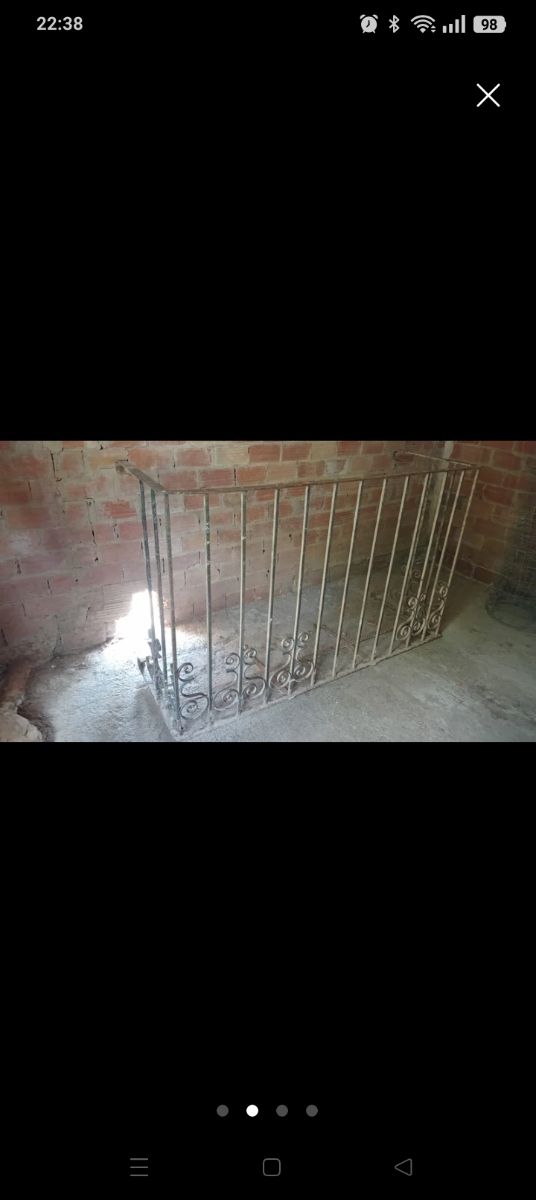 Barandilla forja balcón antiguo