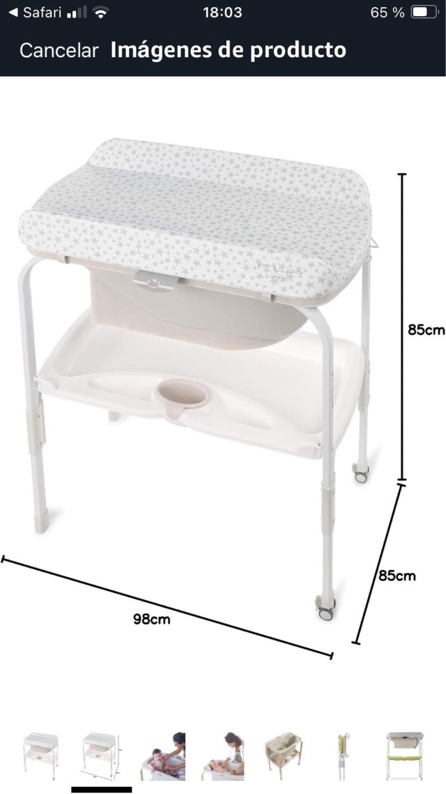 Bañera-cambiador Jane Flip, estrellas