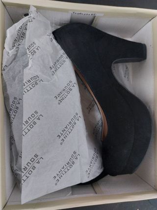 Zapato de tacón negro n40