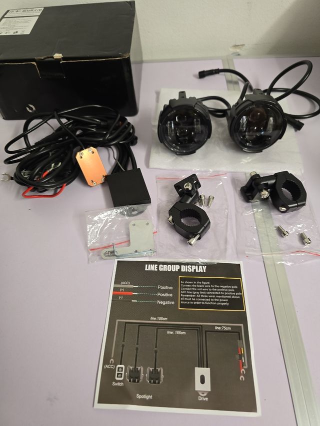 Faros antiniebla moto 100w - 2uds