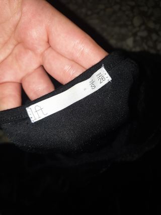 Mono terciopelo negro - Talla S