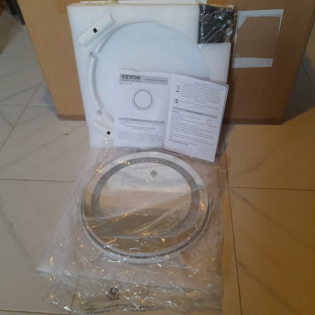 Specchio trucco illuminato led da tavolo vevor