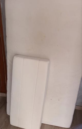 Cama infantil SUNDVIK IKEA - Blanca y colchon exte