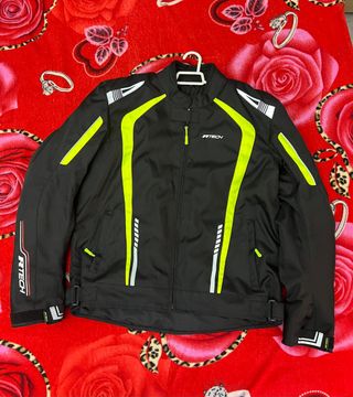 Chaqueta Moto Negro/Amarillo RTEC 
Talla "L"