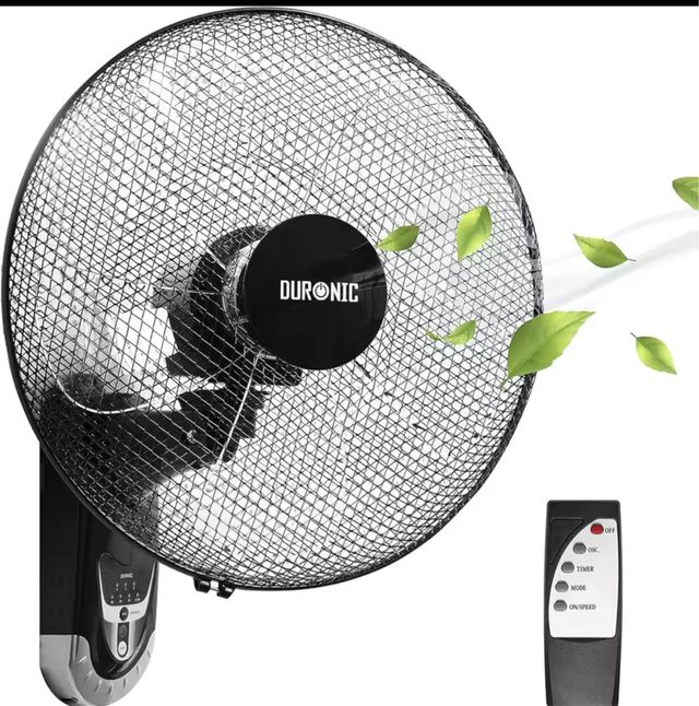 Ventilador DURONIC de Pared - Negro fn 55 bk