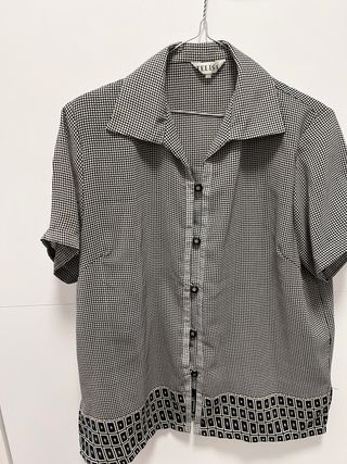 Camisa TELISA blanco y negro