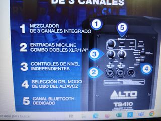 Alto 2000w - Parlante autoamplificado