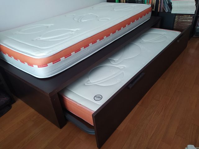 Cama nido 90cm color chocolate