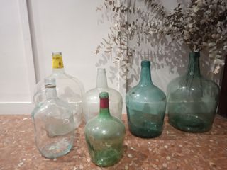 Damajuanas Botellas Cristal Decorativas