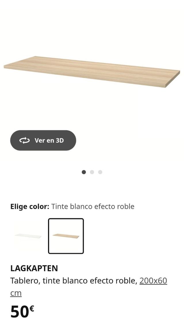 Escritorio IKEA LAGKAPTEN 200x60cm
