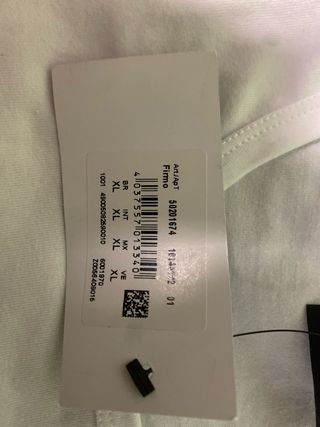 Camiseta Emporio Armani XL blanca para mujer