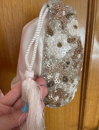 Bolso Nuevo Green Coast Fiesta Beige y Gold