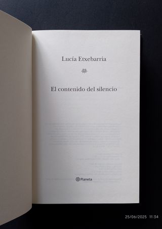 Lote L.Etxebarria-El contenido del silencio-Beatri