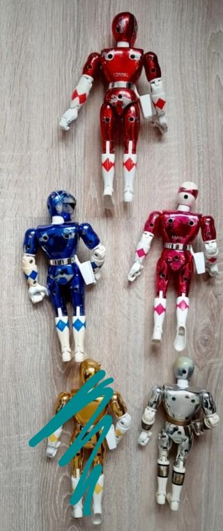 Lote power Rangers 20cm Mighty Morphin 1995