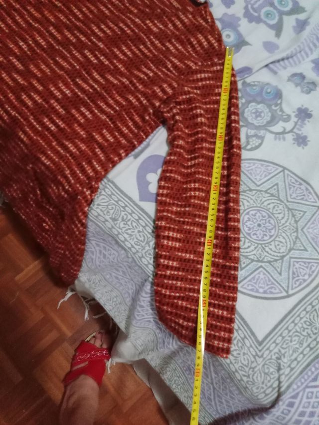 Morbidissimo abito in maglia - Rosso, Marrone