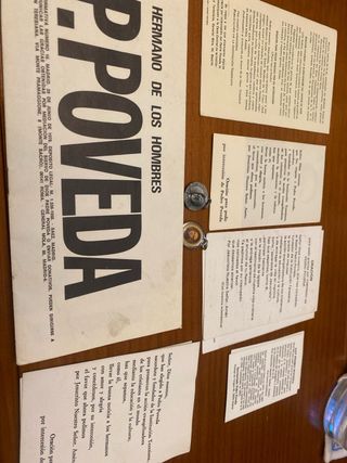 Postales y medallitas Padre Poveda