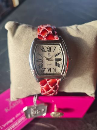 Orologio da donna Karma - rosso e argento