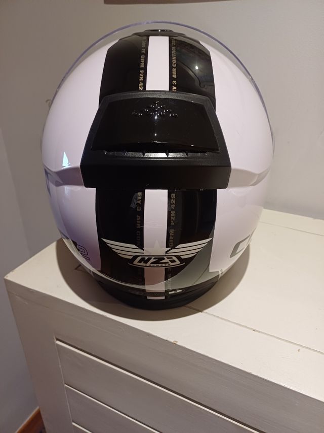 Casco moto NZI blanco