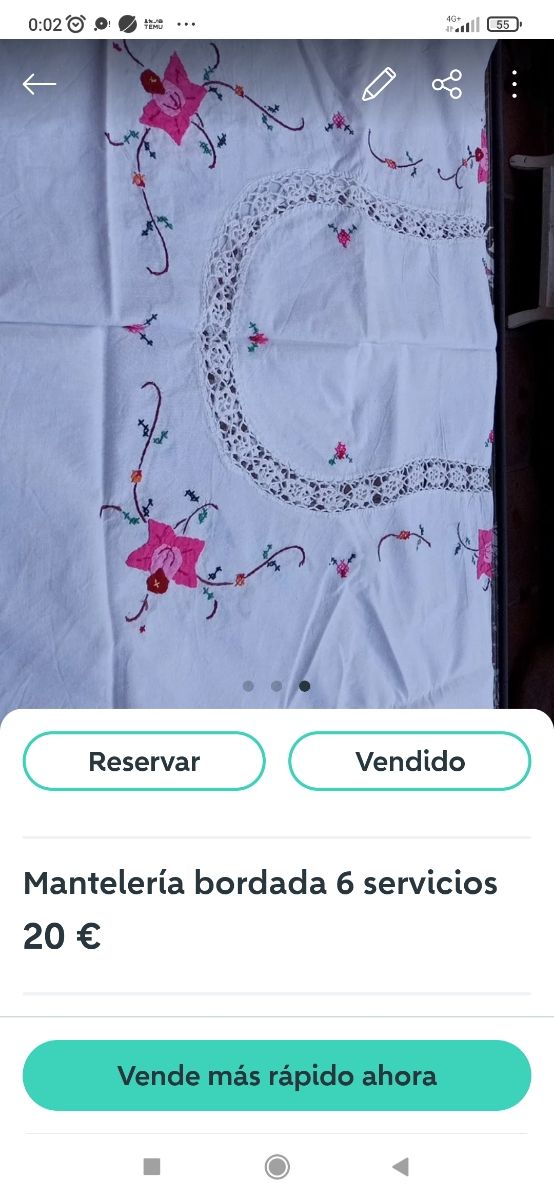 Tovaglie ricamate artigianali