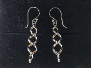 Pendientes plata espiral