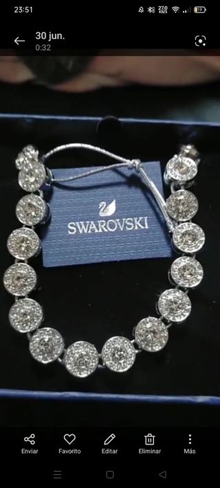 Pulsera Swarovski | Plata