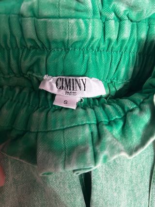 Shorts vaqueros verdes | Talla S