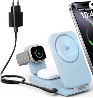 INIU Cargador inalámbrico 3 en 1 - 15W Qi2