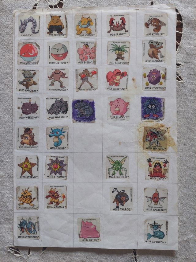 Pegatinas Pokémon