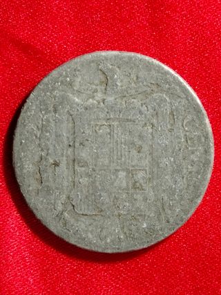 4 Monedas España franco 1941, 2 de 1945 y 1953