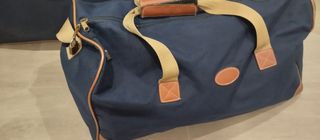 Juego maletas vintage azul marino
