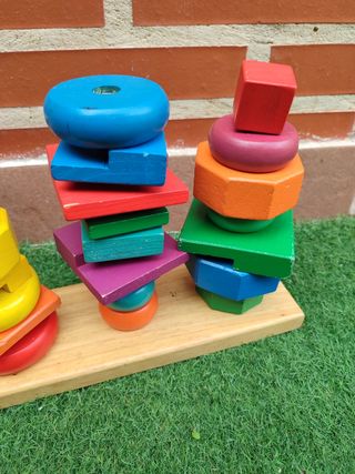 Torres apilable madera niños