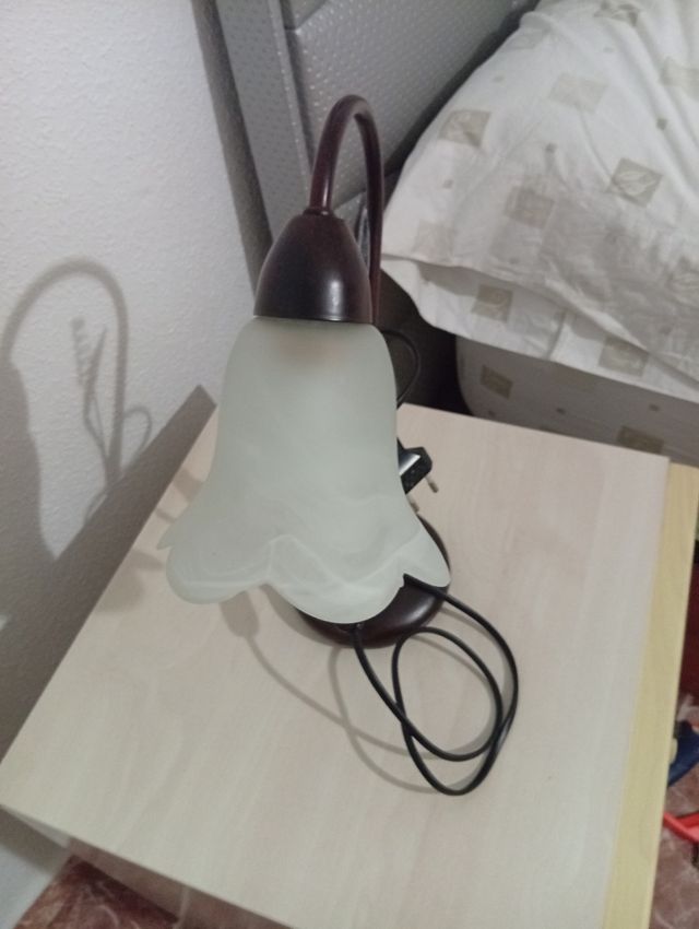 Conjunto de lampara de techo y lámpara de mesita