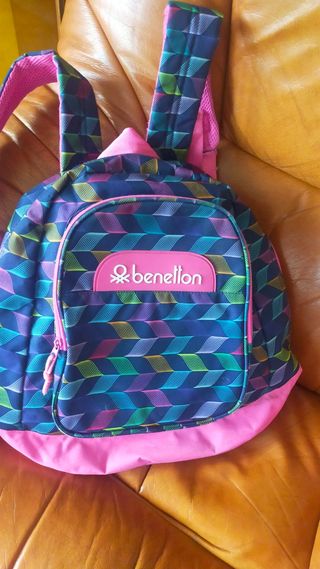 Mochilas Benetton - Azul y Rosa