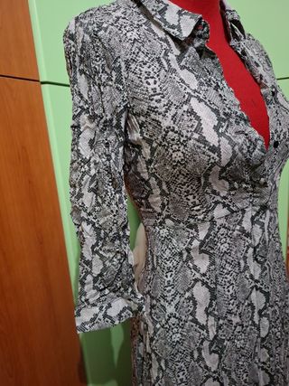 Vestito Zara lungo stampa serpente
