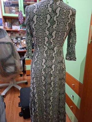 Vestito Zara lungo stampa serpente