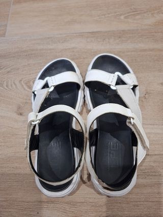 Sandalias blancas mujer