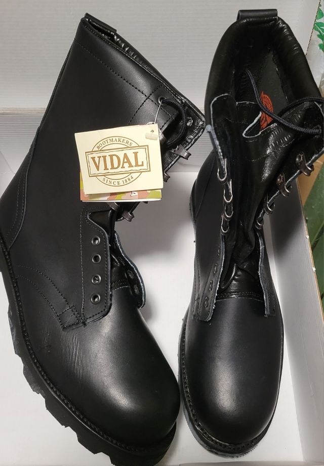 Botas Vidal Militares Negras nuevas