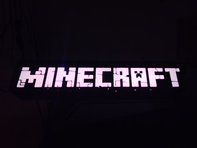 Luz LED Minecraft Impreso en 3D