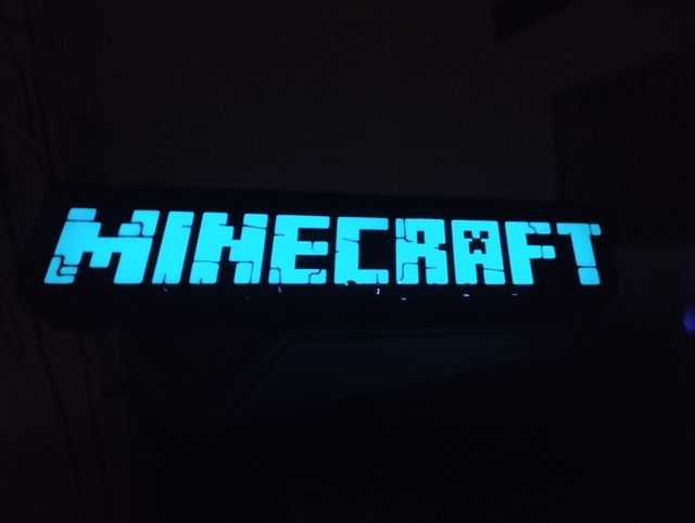 Luz LED Minecraft Impreso en 3D