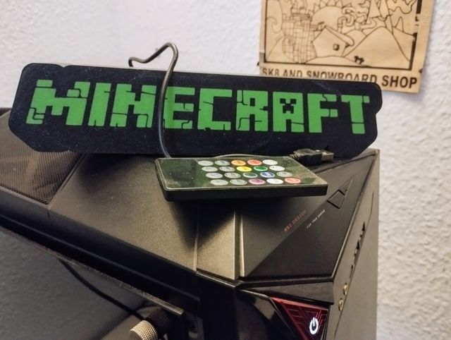 Luz LED Minecraft Impreso en 3D