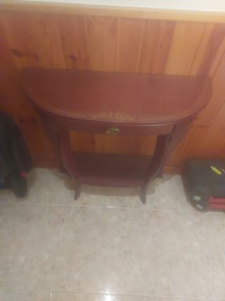 Mesita madera estilo rústico
