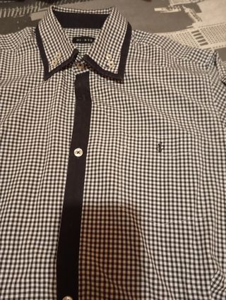 Camisa DI.BYE cuadros blanco-negro, con bolsillo
