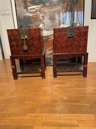 Mesitas orientales antiguas - 2 uds