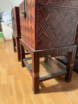 Mesitas orientales antiguas - 2 uds